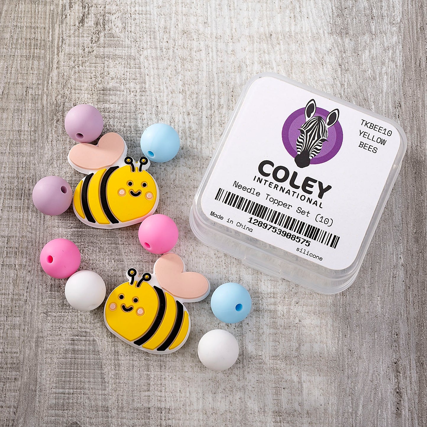 Bee Needle Toppers Set
