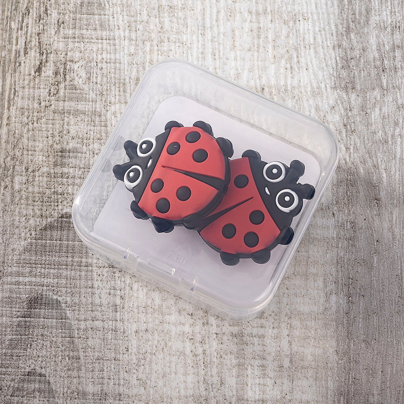 Ladybug Needle Toppers