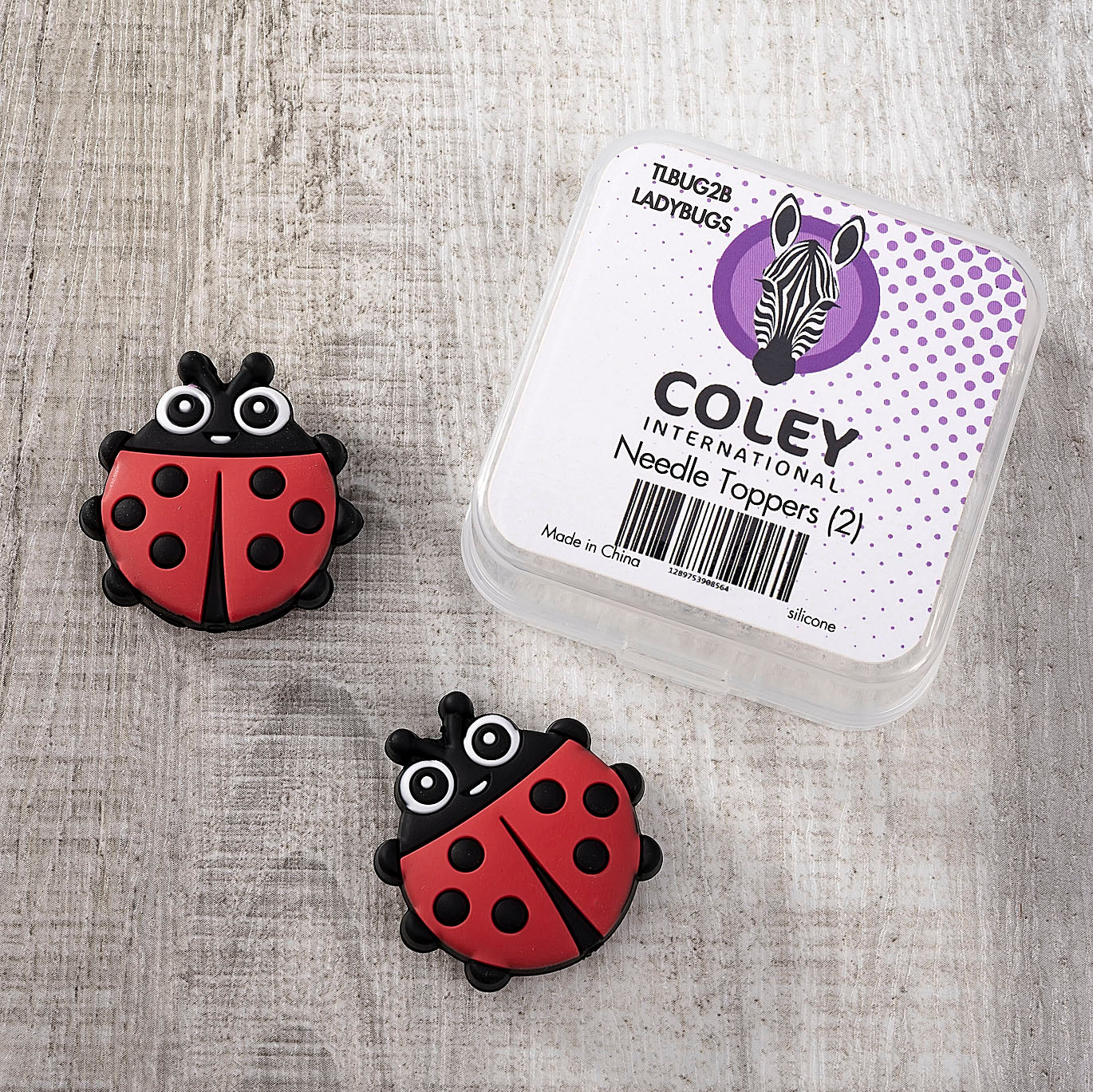 Ladybug Needle Toppers