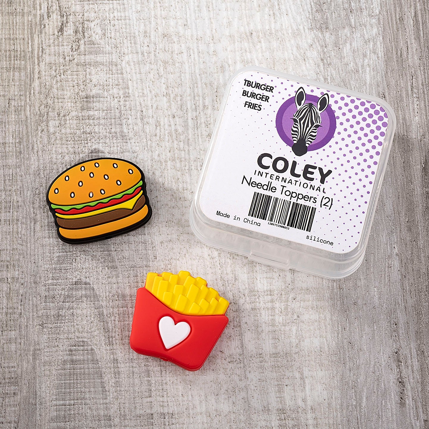 Burger and Fry Needle Toppers
