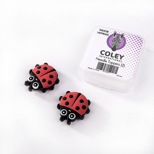 Ladybug Needle Toppers