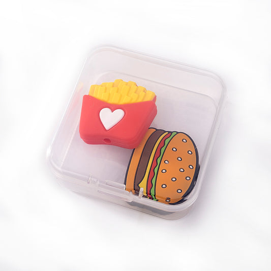 Burger and Fry Needle Toppers