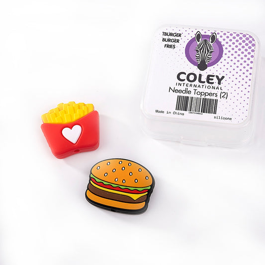 Burger and Fry Needle Toppers