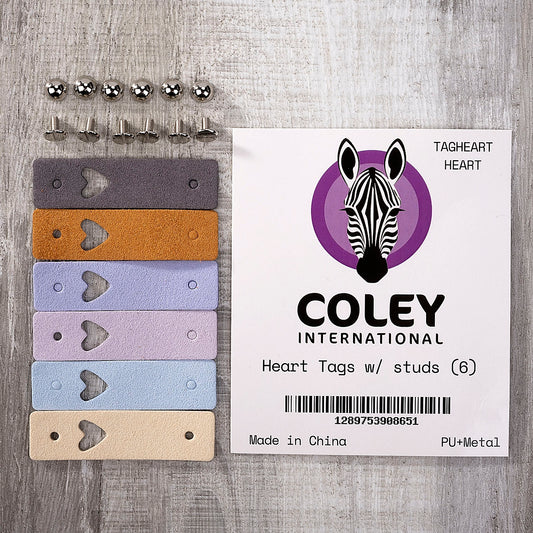 Heart Tags with Studs