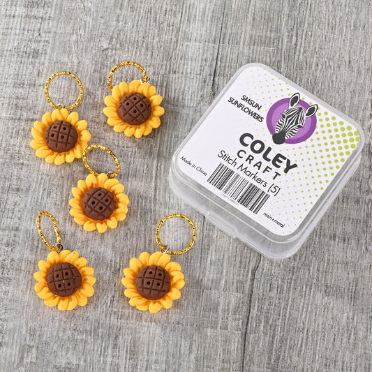 Sunflowers Stitch Markers