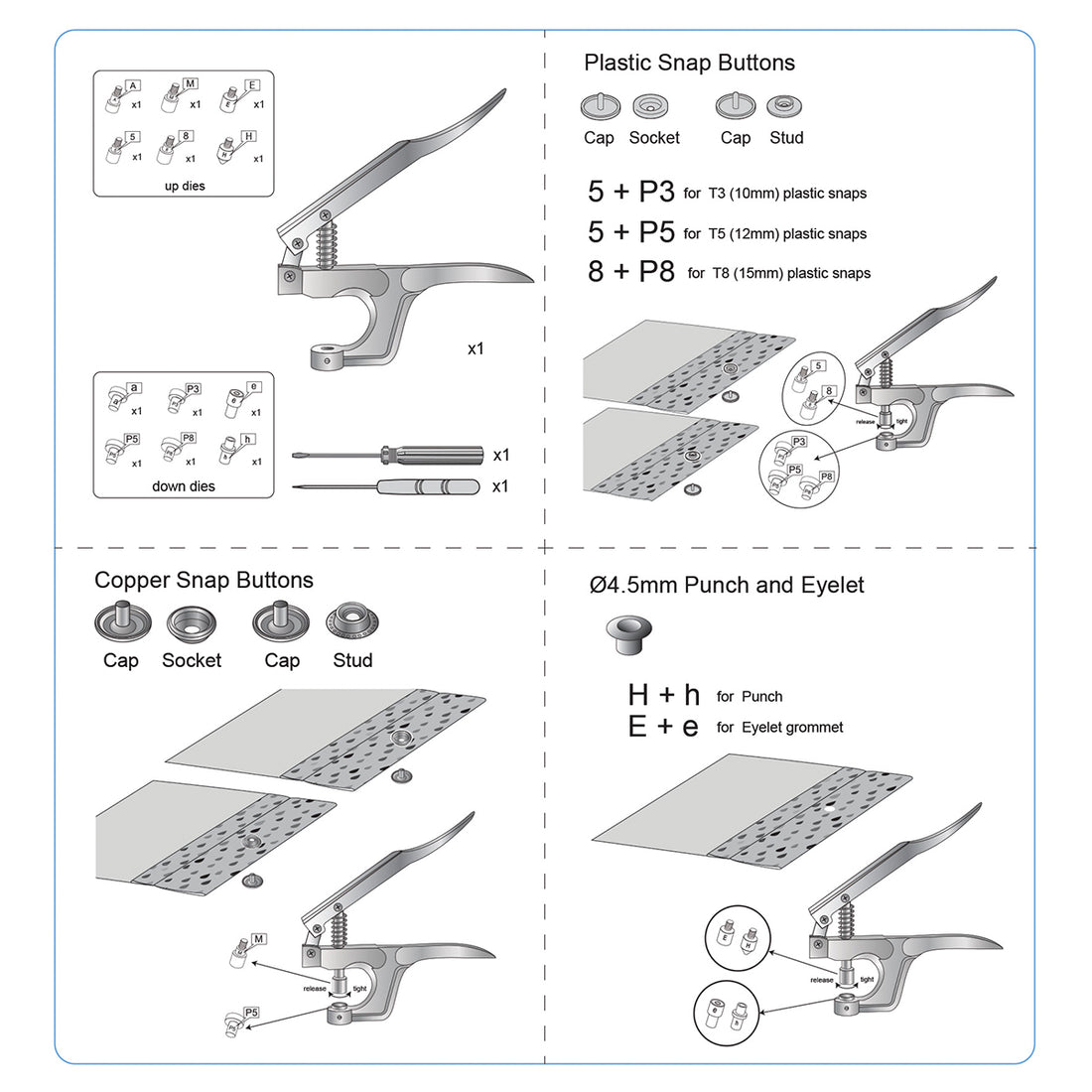 Pvc Snap Key Plastic Snap Fastener Kit, Plastic and Metal Snap Buttons with Snaps P ...